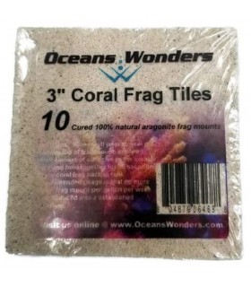 Agrocrete Coral Frag Tiles 3", Oceans Wonders (10 uds)