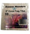 Agrocrete Coral Frag Tiles 3", Oceans Wonders (10 uds)