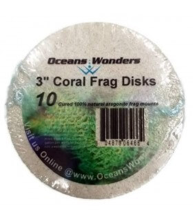 Agrocrete Coral Frag Disks 3", Oceans Wonders (10 uds)