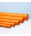 Orange UPVC pipe (20-50 mm) Flowcolour